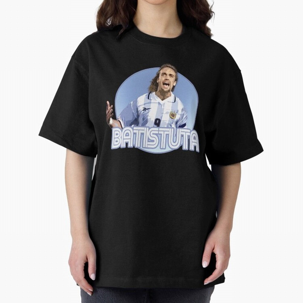 Batistuta - Classic T Shirt Classic T-Shirt Bring Retro Soccer Energy to Global Football Passion for FIFA World Cup 2026 Group Stage, Inspired by Mbappe, Spain and Netherlands, Soccer Culture, Superstar Moments, National Team Dreams and Competitive