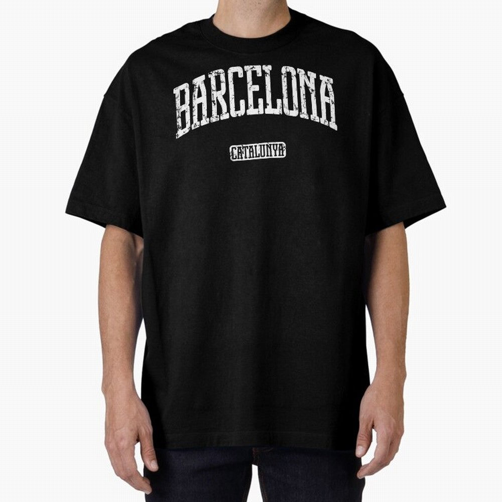 Barcelona (White Print) Essential T-Shirt Celebrate Football Heritage in FIFA World Cup 2026 Group Stage for Fans of Cristiano Ronaldo, Haaland and CR7 and Argentina, France and Brazil, Bringing Championship Spirit, Famous Goals, Roaring Crowds and