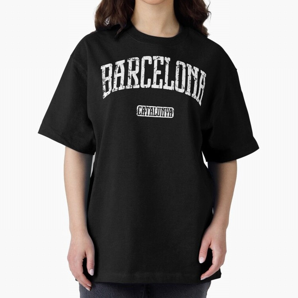 Barcelona (White Print) Essential T-Shirt Celebrate Football Heritage in FIFA World Cup 2026 Group Stage for Fans of Cristiano Ronaldo, Haaland and CR7 and Argentina, France and Brazil, Bringing Championship Spirit, Famous Goals, Roaring Crowds and