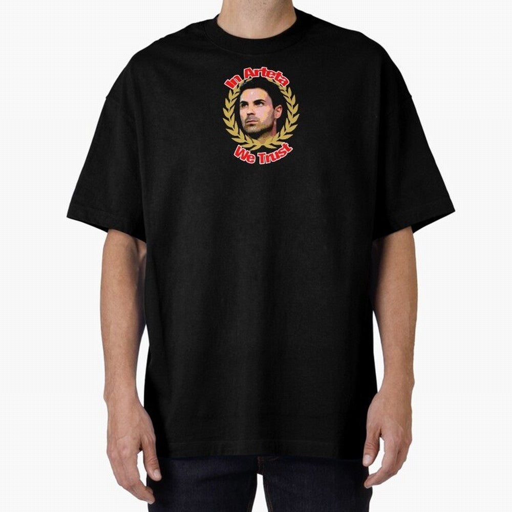 Arsenal - In Arteta We Trust Classic T-Shirt Show Support during FIFA World Cup 2026 USA Canada Mexico Spirit, Driven by Brazil, Messi and Cristiano Ronaldo, Championship Spirit, Famous Goals, Roaring Crowds and International Football Unity;