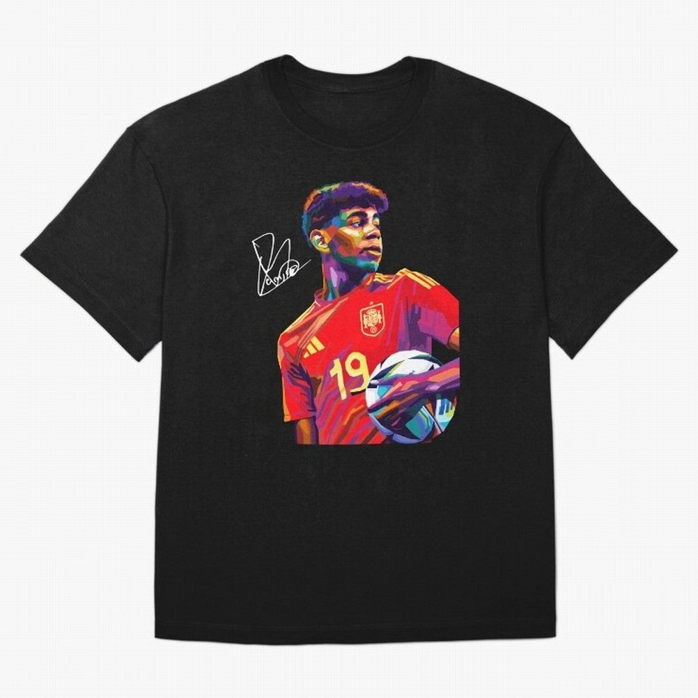 Lamine Yamal Wpap Art Classic T-Shirt Feel International Energy from Global Football Passion for FIFA World Cup 2026, Filled with CR7, France, Football Passion, Legendary Performances, Festival Vibes and Supporter Community; Perfect for People Who