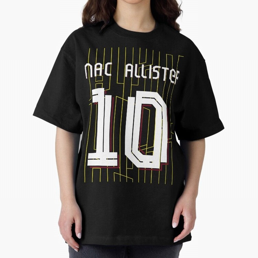 Alexis Mac Allister 10 Liverpool Home Jersey 24/25 Classic T-Shirt Show Your Tournament Heart for FIFA World Cup 2026 Group Stage Spirit, Made for Argentina and Brazil, Mbappe and Neymar, Vintage Soccer Flavor, Modern Football Stars, National Flags