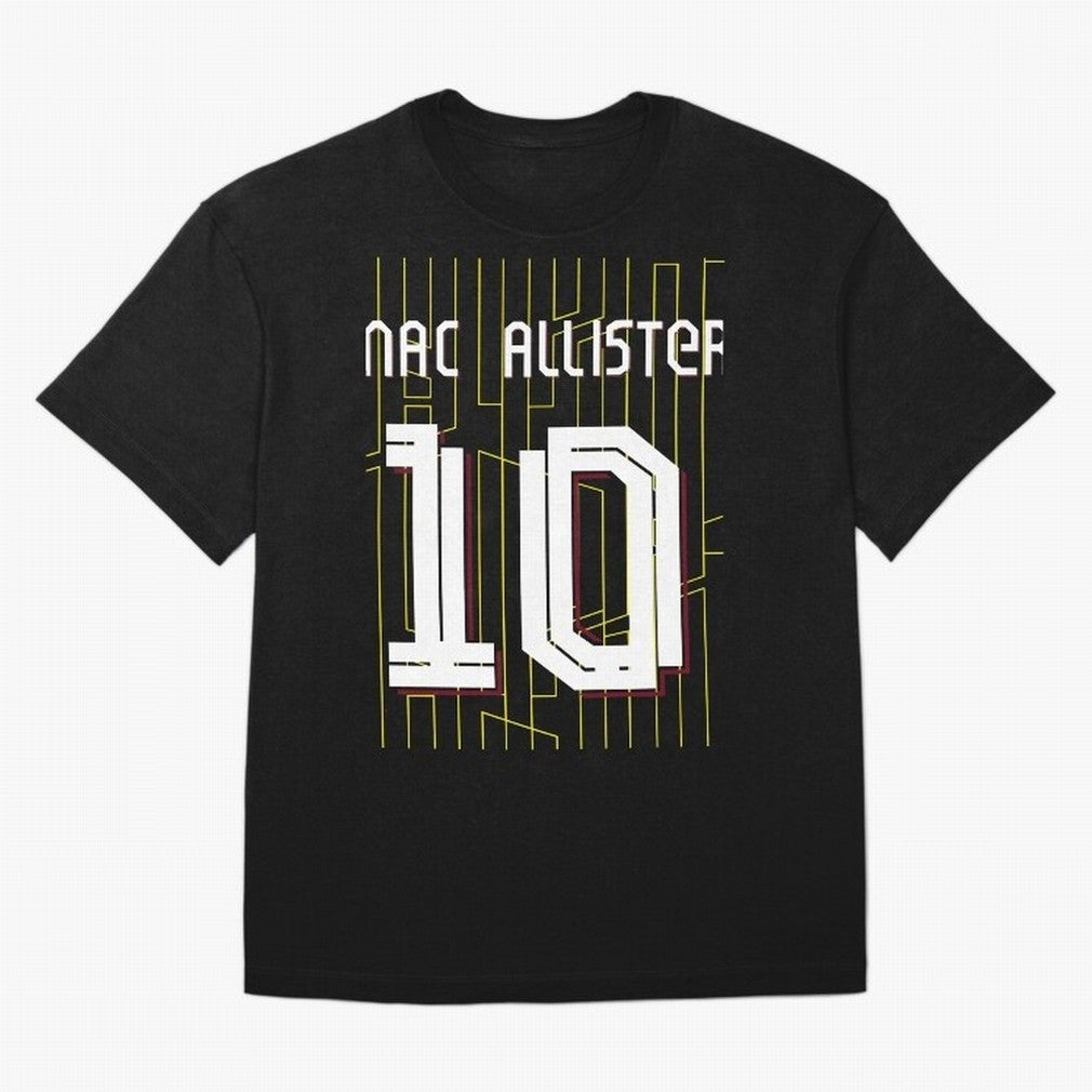 Alexis Mac Allister 10 Liverpool Home Jersey 24/25 Classic T-Shirt Show Your Tournament Heart for FIFA World Cup 2026 Group Stage Spirit, Made for Argentina and Brazil, Mbappe and Neymar, Vintage Soccer Flavor, Modern Football Stars, National Flags