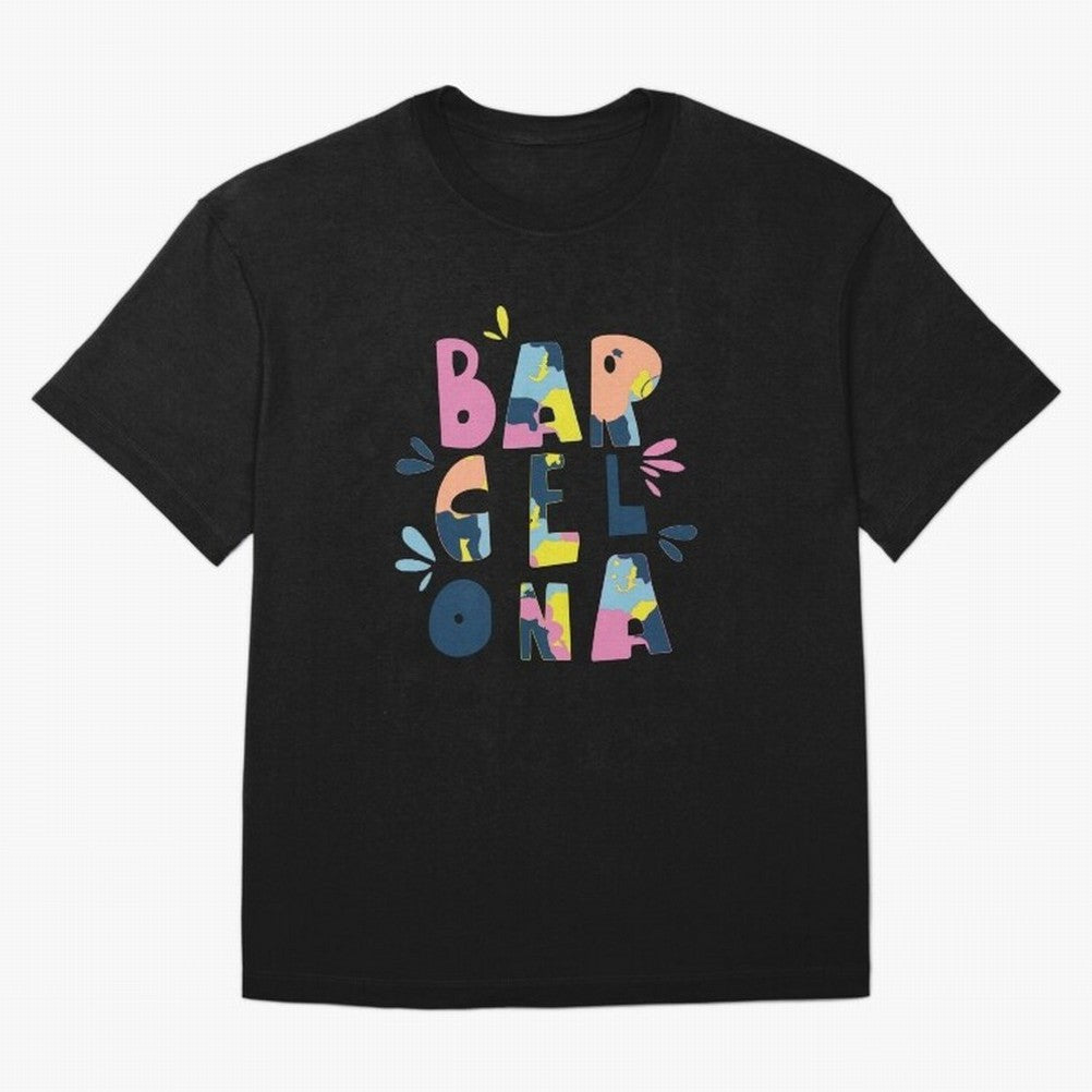 Barcelona Letters Classic T-Shirt Enjoy FIFA World Cup 2026 Group Stage Spirit, Highlighting England, France and Netherlands, Neymar, Haaland and Cristiano Ronaldo, Football History, Final Match Energy, Crowd Noise and Once in a Lifetime Moments;