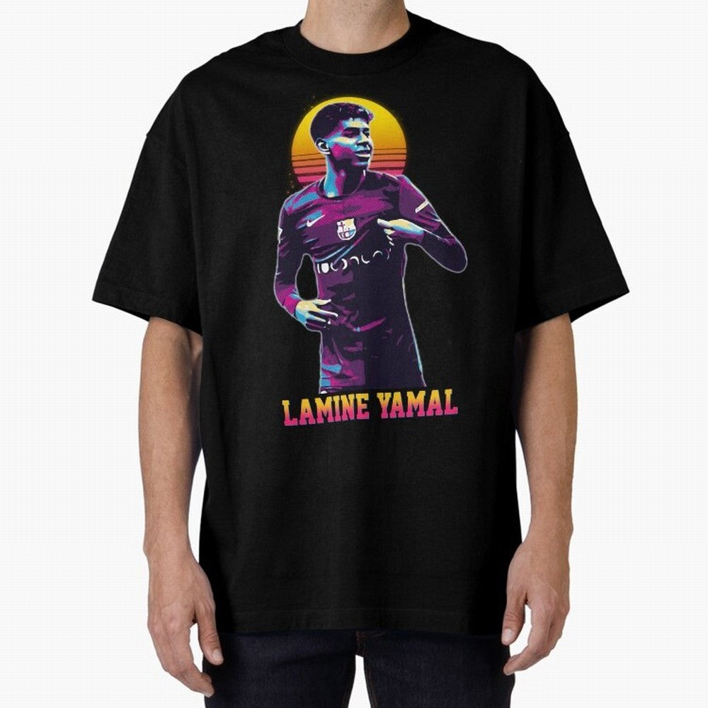 LAMINE YAMAL Oversized T-Shirt Bring World Football Passion into Match Day Hype around FIFA World Cup 2026 Group Stage, Mbappe, Portugal, Spain and Germany, Sports Nostalgia, International Competition, Famous Players and Unforgettable Victories;