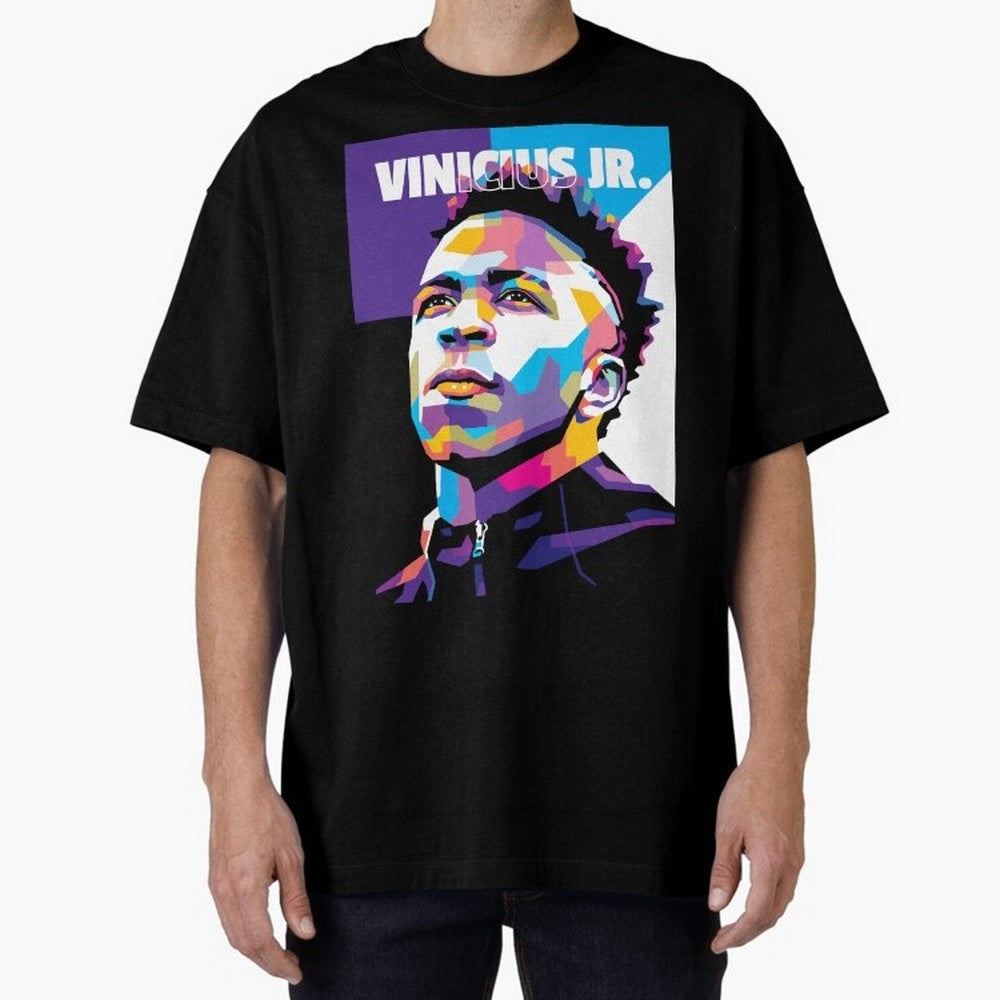 Vinicius Jr. in WPAP Style Essential T-Shirt Fuel Global Football Passion for FIFA World Cup 2026 Group Stage, Inspired by Neymar, France and Portugal, Goal Celebration Energy, Supporter Heritage, Football Icons and Worldwide Tournament Joy;