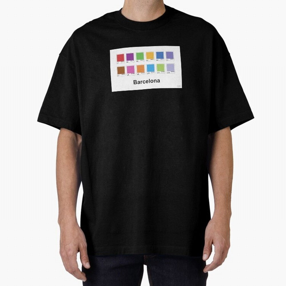 Barcelona Metro Colors Classic T-Shirt Wear the Spirit of the FIFA World Cup 2026 USA Canada Mexico Journey through Cristiano Ronaldo, Haaland and CR7 Highlights, Portugal Pride, Match Day Excitement, Supporter Culture, Golden Goals and Global