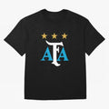 AFA logo - Argentina (light blue, white & gold) Oversized T-Shirt Stand Out with Spirit from FIFA World Cup 2026 USA Canada Mexico Spirit, with Argentina and Brazil, Haaland, Global Supporter Spirit, Legendary Goals, National Colors and Tournament