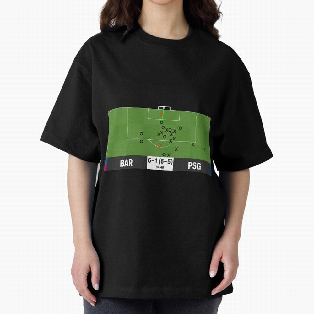 Barcelona vs Paris Saint-Germain 6-1 (6-5) @ 94:40 Goal by Sergi Roberto (La Remontada) Classic T-Shirt Unlock FIFA World Cup 2026 USA Canada Mexico Spirit, Capturing Argentina, Haaland, Football Passion, Legendary Performances, Festival Vibes and