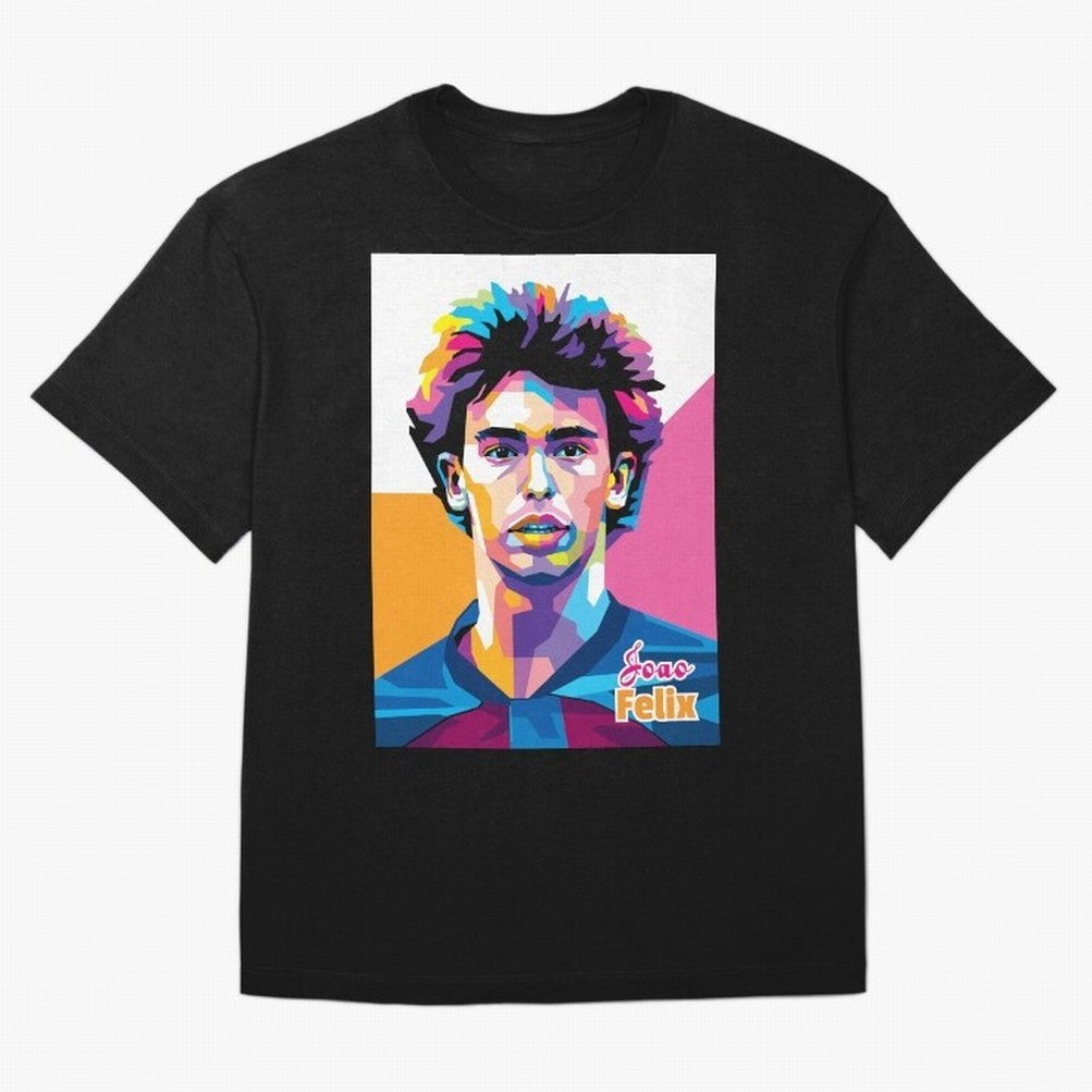 Joao Felix in WPAP Style Oversized T-Shirt Experience the Global Stage of FIFA World Cup 2026 for Fans of Mbappe and Neymar and Argentina, France and Brazil, Bringing Football History, Final Match Energy, Crowd Noise and Once in a Lifetime Moments;