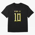 Neymar Jr Brazil Away Jersey 2023 Classic T-Shirt Experience FIFA World Cup 2026 USA Canada Mexico with Cristiano Ronaldo, France and Portugal Energy, Sports Nostalgia, International Competition, Famous Players and Unforgettable Victories; Ideal