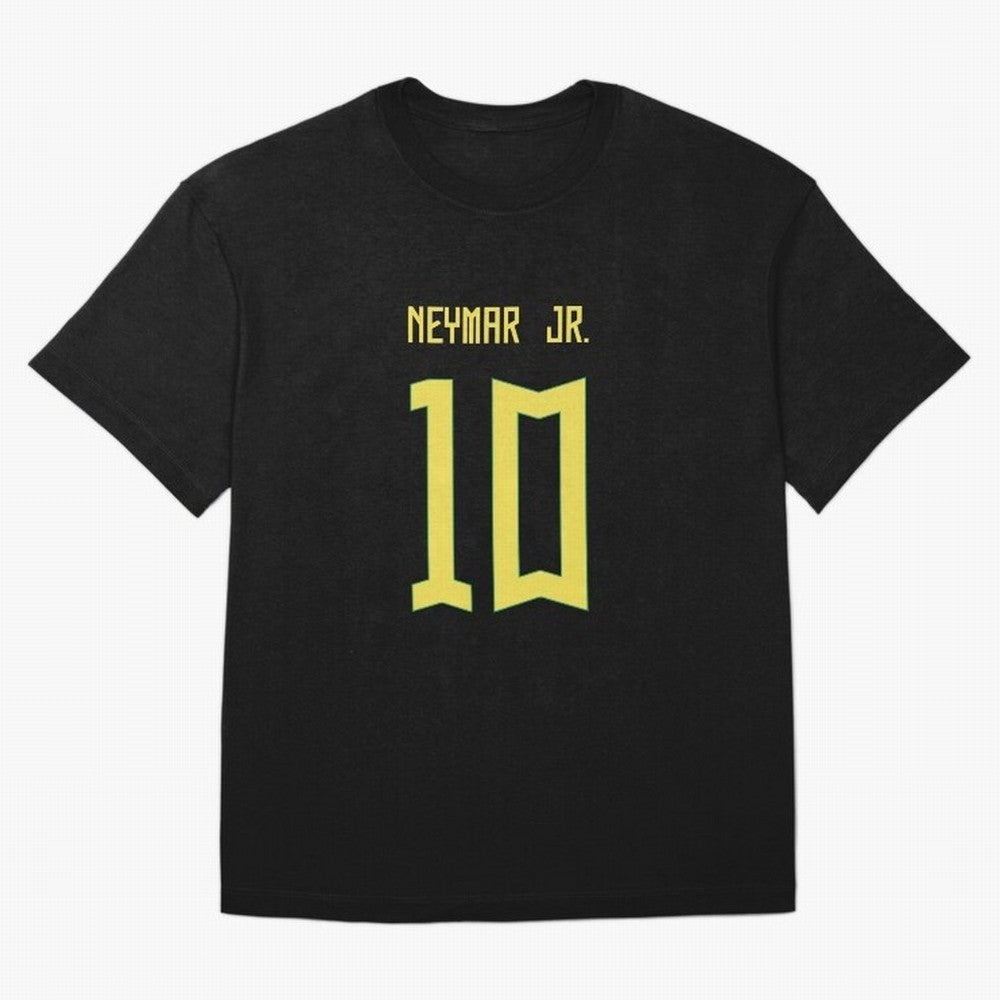 Neymar Jr Brazil Away Jersey 2023 Classic T-Shirt Experience FIFA World Cup 2026 USA Canada Mexico with Cristiano Ronaldo, France and Portugal Energy, Sports Nostalgia, International Competition, Famous Players and Unforgettable Victories; Ideal