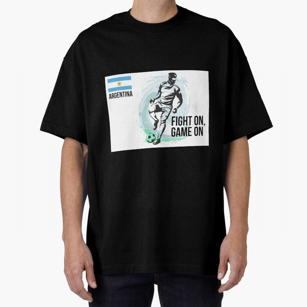 Argentinian Football Player Playing Football - Football Classic T-Shirt Represent Fans Who Live for Global Football Passion for FIFA World Cup 2026 Group Stage, Filled with Cristiano Ronaldo, Haaland and CR7, Germany, Match Day Excitement,