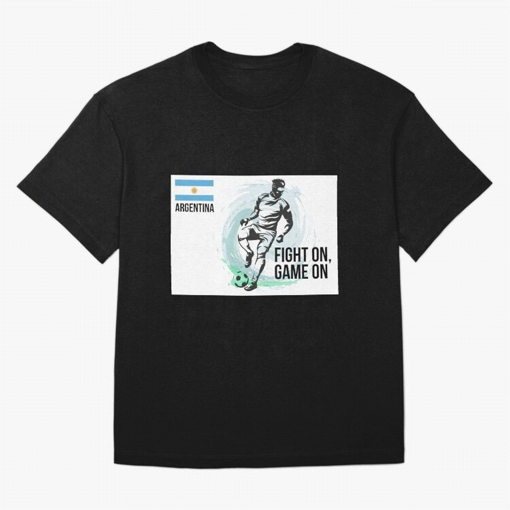 Argentinian Football Player Playing Football - Football Classic T-Shirt Represent Fans Who Live for Global Football Passion for FIFA World Cup 2026 Group Stage, Filled with Cristiano Ronaldo, Haaland and CR7, Germany, Match Day Excitement,