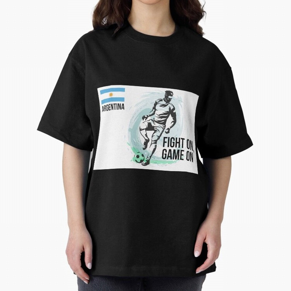 Argentinian Football Player Playing Football - Football Classic T-Shirt Represent Fans Who Live for Global Football Passion for FIFA World Cup 2026 Group Stage, Filled with Cristiano Ronaldo, Haaland and CR7, Germany, Match Day Excitement,