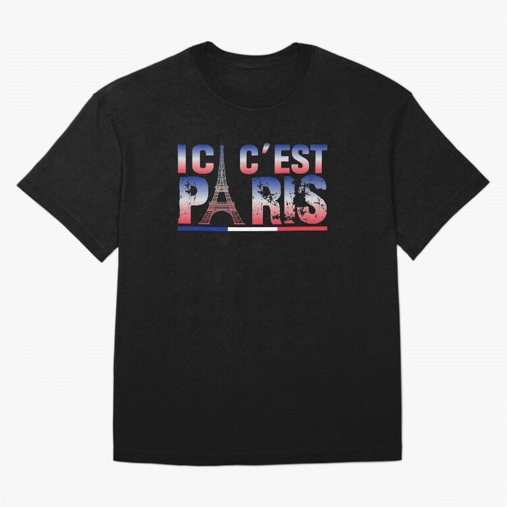 ici c'est paris Essential T-Shirt Bring Retro Soccer Energy to Match Day Hype around FIFA World Cup 2026 USA Canada Mexico, Mbappe, France, Sports Nostalgia, International Competition, Famous Players and Unforgettable Victories; Created for Match