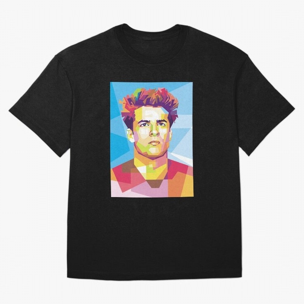 Riqui Puig in Pop Art Portrait Style Classic T-Shirt Unlock the FIFA World Cup 2026 Group Stage Journey through Haaland and Mbappe Highlights, Portugal, Spain and Germany Pride, Retro Football Energy, Iconic Rivalries, Trophy Chase Drama and