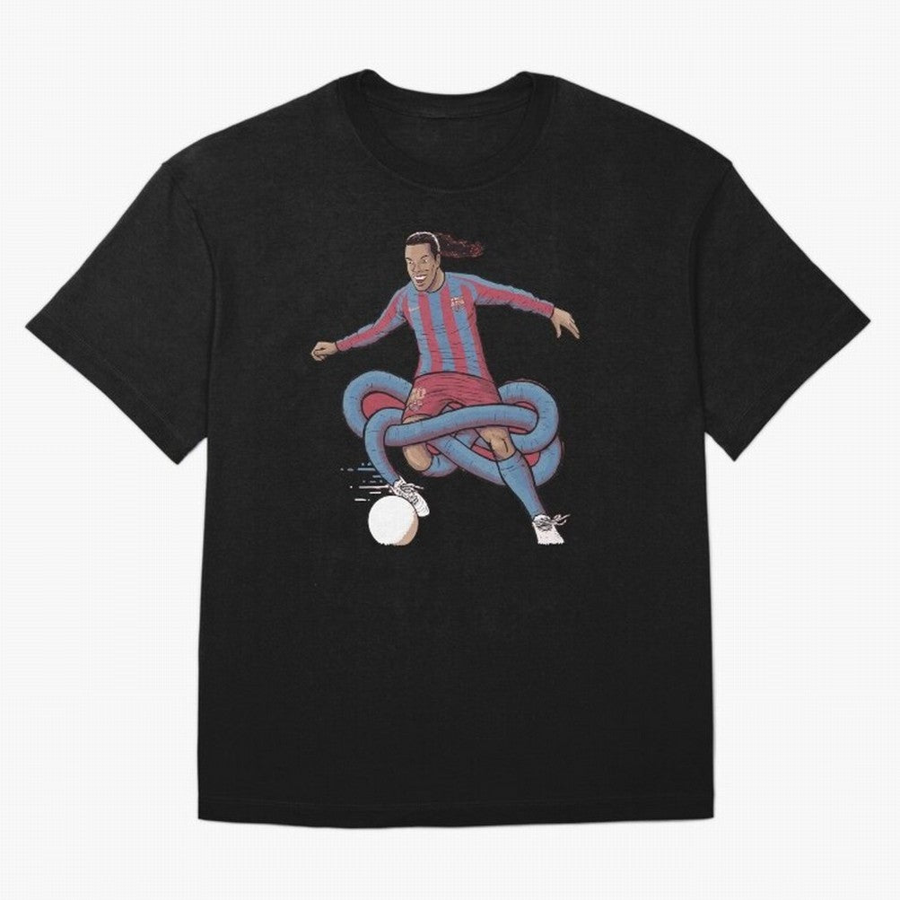 Ronaldinho Oversized T-Shirt Carry National Pride through FIFA World Cup 2026 Group Stage Spirit, Capturing Brazil, Messi, Neymar and Mbappe, Fan Favorite Moments, National Team Passion, Big Match Drama and Soccer History; Ideal for Passionate Fans