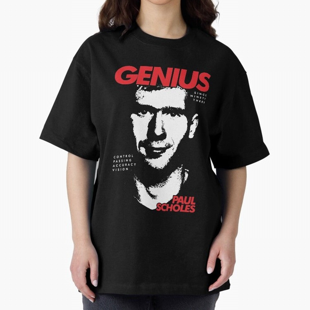 Paul Scholes - Manchester United Legend Oversized T-Shirt Bring Match Day Fire to Global Football Passion for FIFA World Cup 2026 Group Stage, Featuring Haaland and Mbappe, Spain, Soccer Culture, Superstar Moments, National Team Dreams and