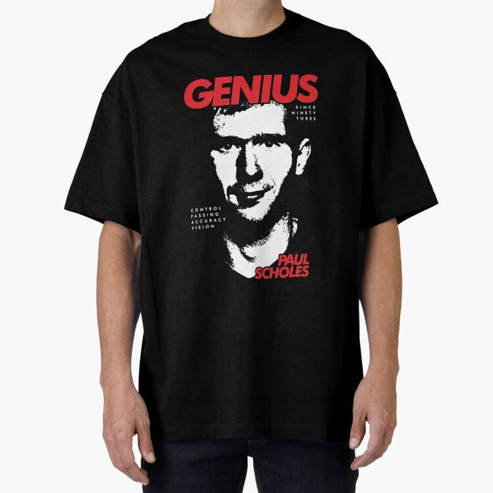 Paul Scholes - Manchester United Legend Oversized T-Shirt Bring Match Day Fire to Global Football Passion for FIFA World Cup 2026 Group Stage, Featuring Haaland and Mbappe, Spain, Soccer Culture, Superstar Moments, National Team Dreams and