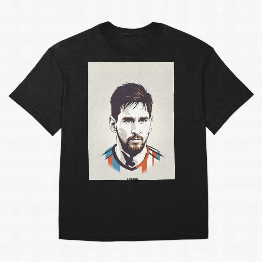 MESSI POP ART Graphic T-Shirt Experience the Global Stage of Match Day Hype around FIFA World Cup 2026 Group Stage, Messi, CR7 and Mbappe, Portugal, Spain and Germany, Retro Football Energy, Iconic Rivalries, Trophy Chase Drama and Stadium