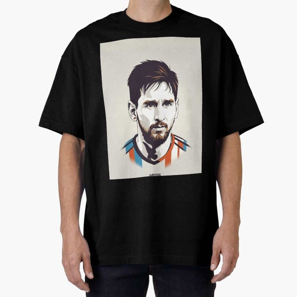 MESSI POP ART Graphic T-Shirt Experience the Global Stage of Match Day Hype around FIFA World Cup 2026 Group Stage, Messi, CR7 and Mbappe, Portugal, Spain and Germany, Retro Football Energy, Iconic Rivalries, Trophy Chase Drama and Stadium