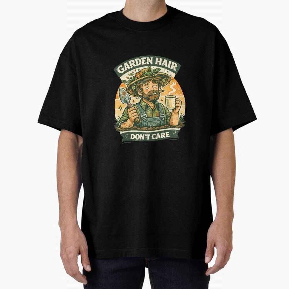 Garden Hair Don't Care - Funny Retro Gardener for Men Classic T-Shirt Follow the Road to Global Football Passion for FIFA World Cup 2026 USA Canada Mexico, Built around CR7 and Messi, Brazil, Retro Football Energy, Iconic Rivalries, Trophy Chase
