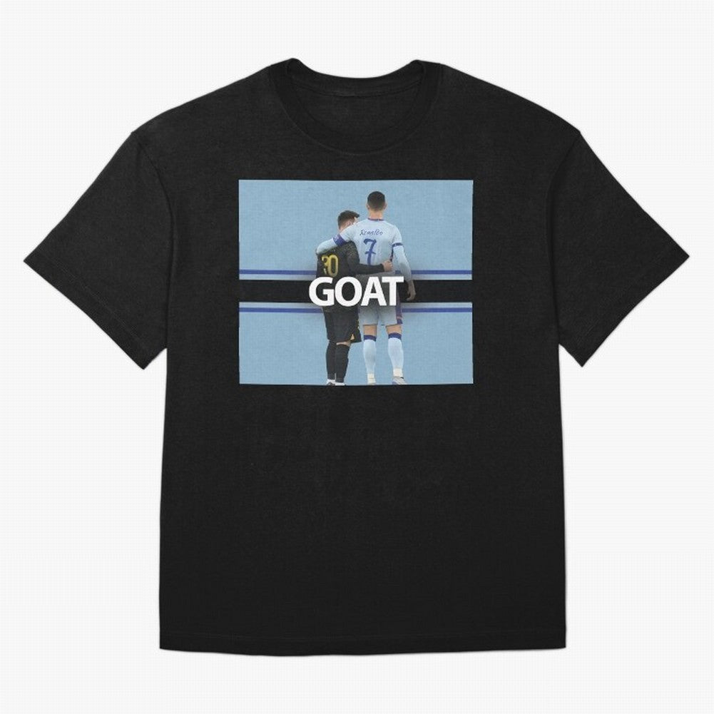 The Two Goats Messi & Ronaldo Premium T-Shirt Experience FIFA World Cup 2026 for Fans of Messi and Spain, Bringing Football History, Final Match Energy, Crowd Noise and Once in a Lifetime Moments; Perfect for Fans, Collectors, Family Gatherings,
