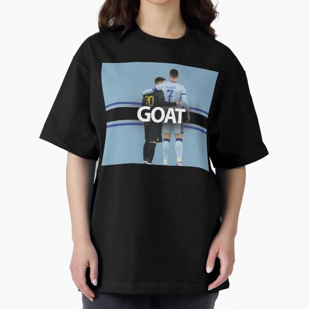 The Two Goats Messi & Ronaldo Premium T-Shirt Experience FIFA World Cup 2026 for Fans of Messi and Spain, Bringing Football History, Final Match Energy, Crowd Noise and Once in a Lifetime Moments; Perfect for Fans, Collectors, Family Gatherings,