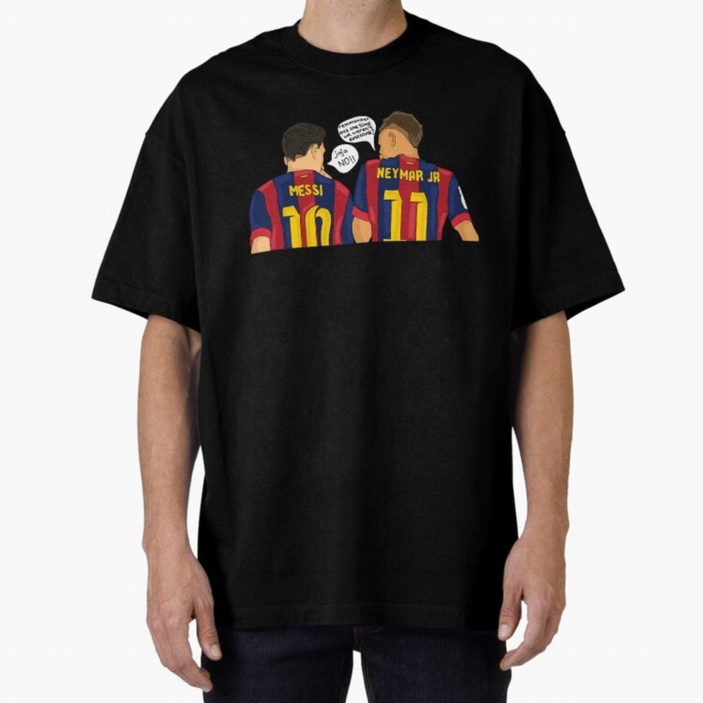 Messi Neymar fcbarcelona Classic T-Shirt Keep the Match Day Mood of FIFA World Cup 2026 Group Stage Spirit, Made for Argentina and Brazil, Messi, Football Festival Excitement, Trophy Ambitions, Country Rivalries and Star Player Buzz; Great for