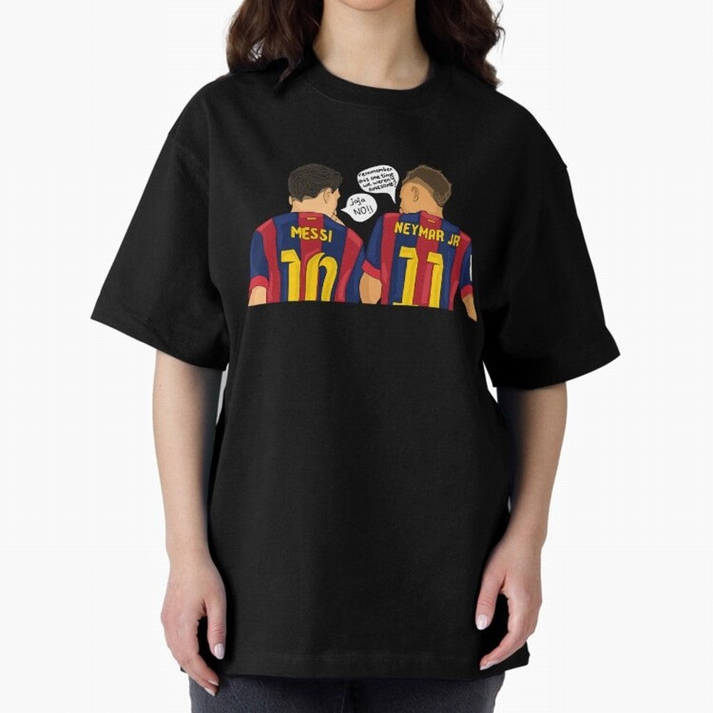 Messi Neymar fcbarcelona Classic T-Shirt Keep the Match Day Mood of FIFA World Cup 2026 Group Stage Spirit, Made for Argentina and Brazil, Messi, Football Festival Excitement, Trophy Ambitions, Country Rivalries and Star Player Buzz; Great for