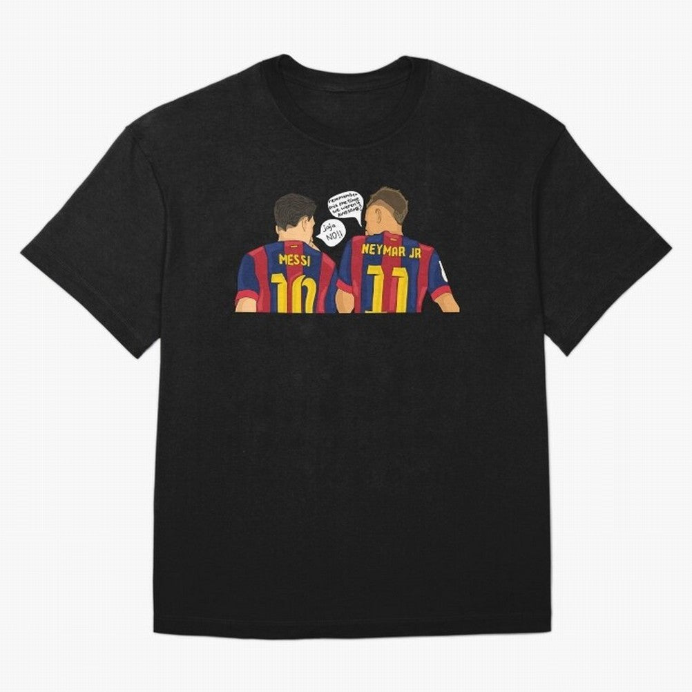 Messi Neymar fcbarcelona Classic T-Shirt Keep the Match Day Mood of FIFA World Cup 2026 Group Stage Spirit, Made for Argentina and Brazil, Messi, Football Festival Excitement, Trophy Ambitions, Country Rivalries and Star Player Buzz; Great for
