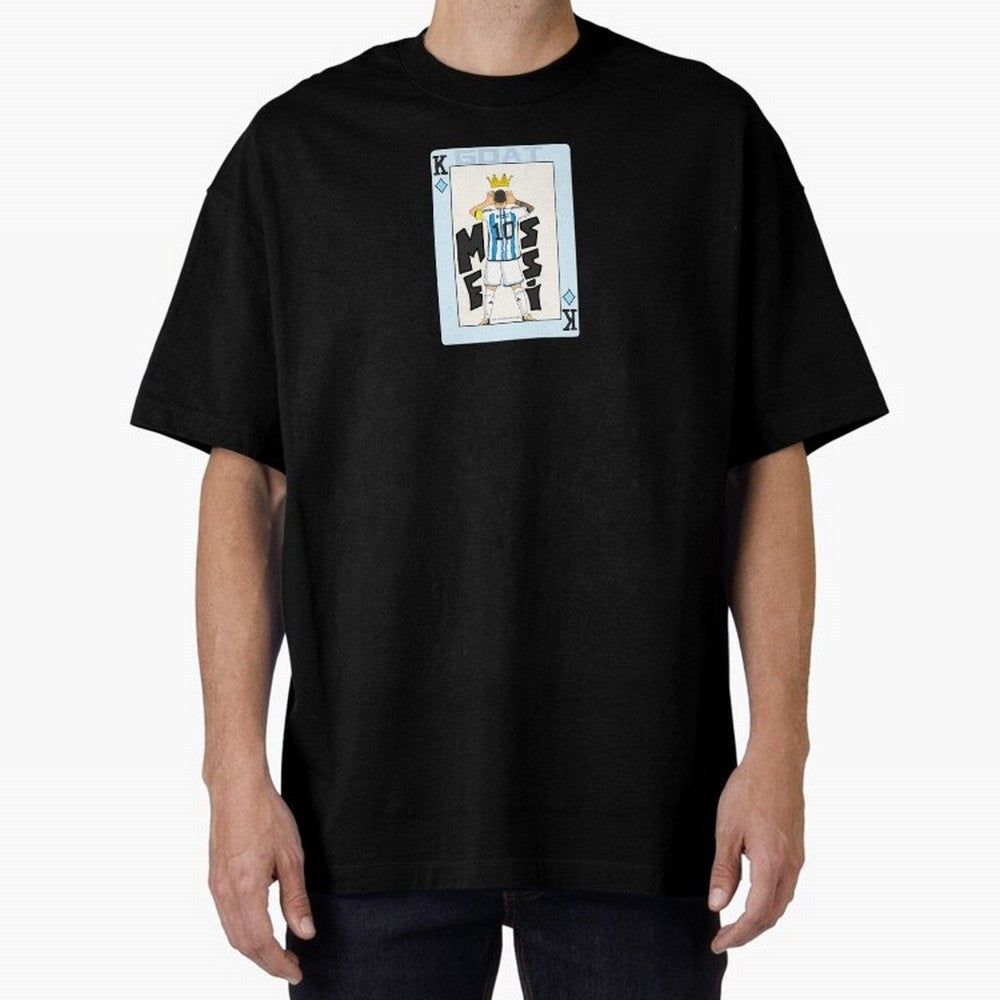Deck of cards Messi Premium T-Shirt Show Up for the Glory of FIFA World Cup 2026 Group Stage Spirit, Celebrating France and Portugal, Messi and Cristiano Ronaldo, Goal Celebration Energy, Supporter Heritage, Football Icons and Worldwide Tournament
