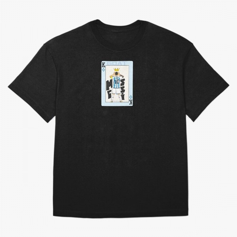 Deck of cards Messi Premium T-Shirt Show Up for the Glory of FIFA World Cup 2026 Group Stage Spirit, Celebrating France and Portugal, Messi and Cristiano Ronaldo, Goal Celebration Energy, Supporter Heritage, Football Icons and Worldwide Tournament
