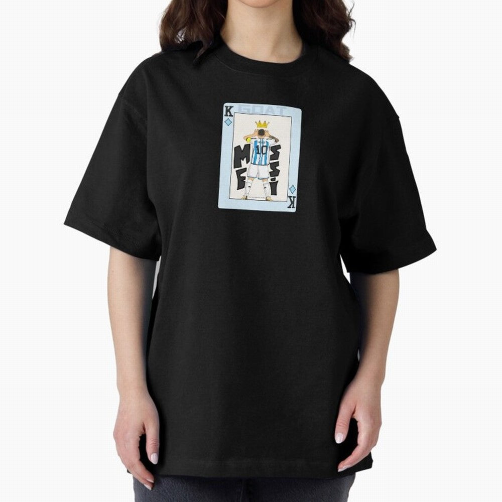 Deck of cards Messi Premium T-Shirt Show Up for the Glory of FIFA World Cup 2026 Group Stage Spirit, Celebrating France and Portugal, Messi and Cristiano Ronaldo, Goal Celebration Energy, Supporter Heritage, Football Icons and Worldwide Tournament