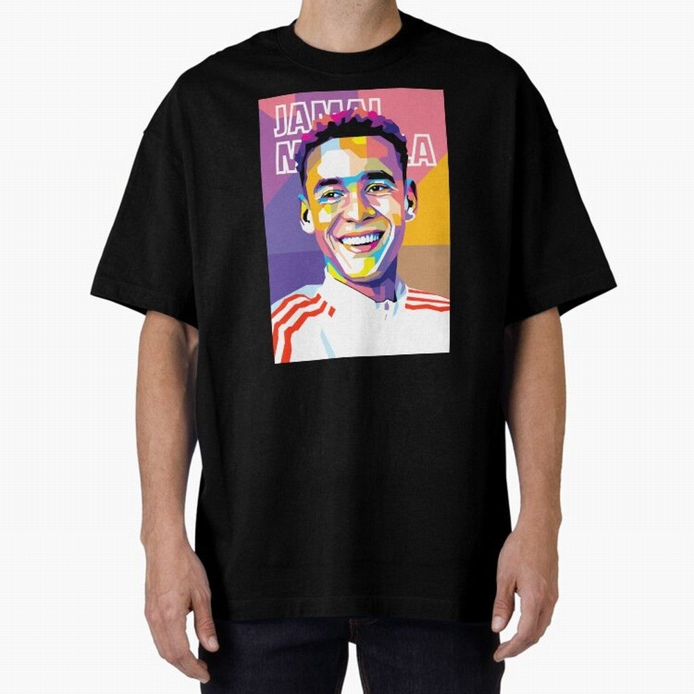 Jamal Musiala in WPAP Style Essential T-Shirt Capture FIFA World Cup 2026 USA Canada Mexico Spirit, Centered on England, France and Netherlands, Messi, CR7 and Mbappe, Football History, Final Match Energy, Crowd Noise and Once in a Lifetime