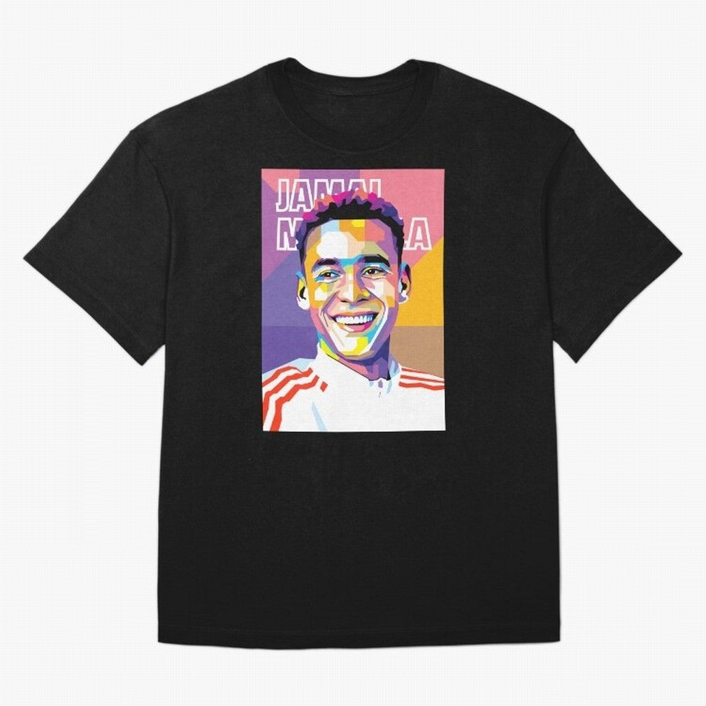 Jamal Musiala in WPAP Style Essential T-Shirt Capture FIFA World Cup 2026 USA Canada Mexico Spirit, Centered on England, France and Netherlands, Messi, CR7 and Mbappe, Football History, Final Match Energy, Crowd Noise and Once in a Lifetime