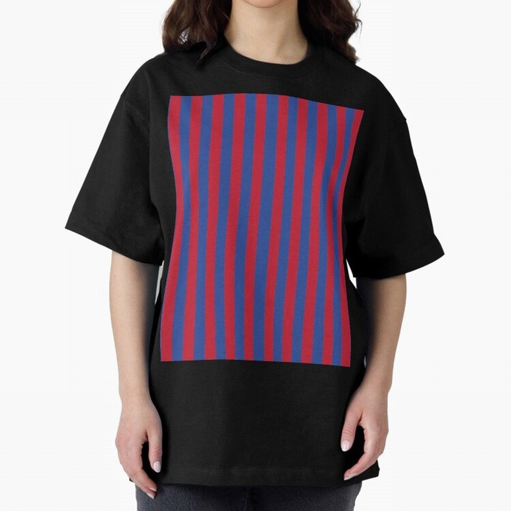 Red and blue stripes sports pattern Graphic T-Shirt Bring a Champion Mindset to FIFA World Cup 2026 USA Canada Mexico for Fans of Mbappe and Netherlands, Bringing Soccer Culture, Superstar Moments, National Team Dreams and Competitive Fire; Perfect