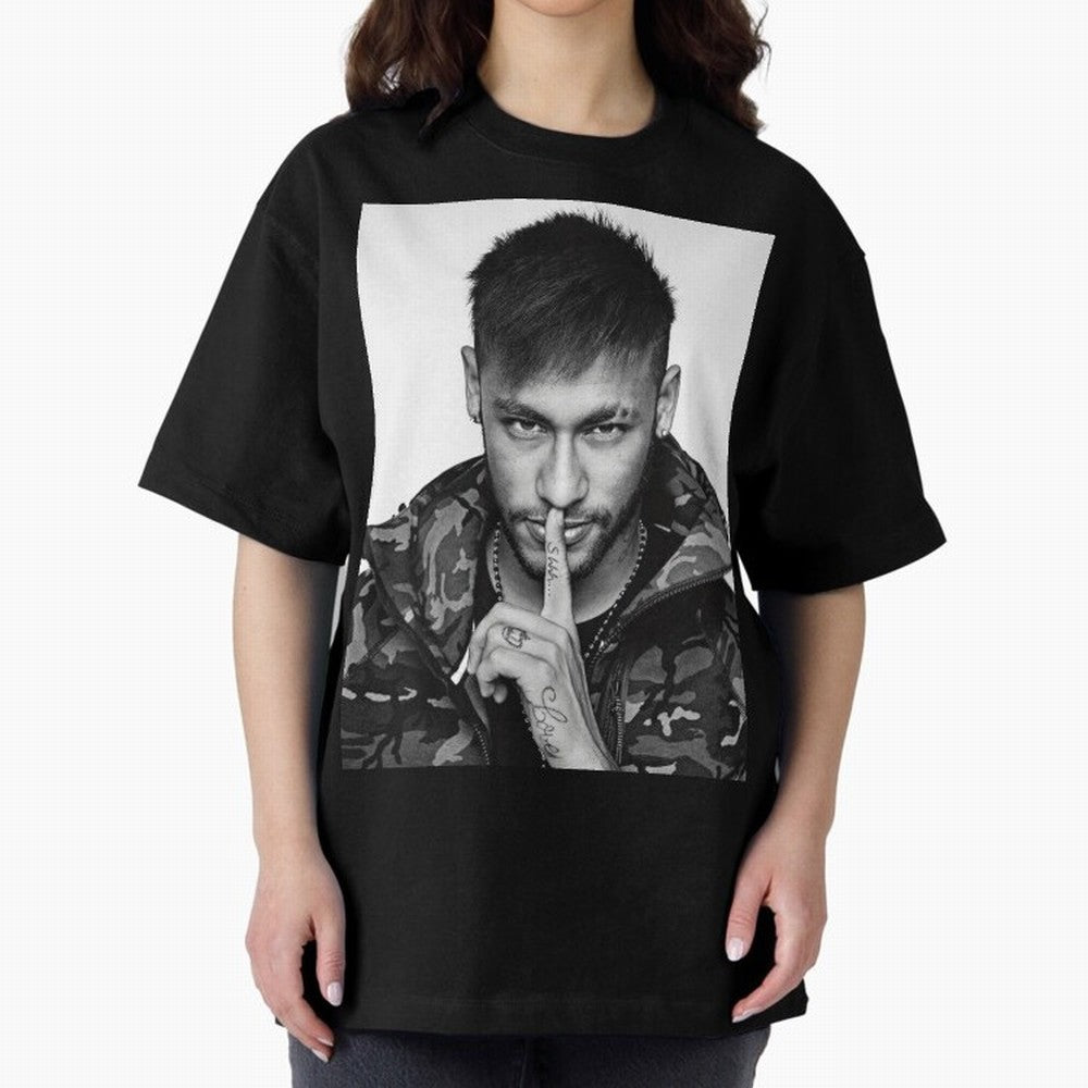 Neymar Art Oversized T-Shirt Feel the Heartbeat of Global Football Passion for FIFA World Cup 2026 USA Canada Mexico, Made for Mbappe and Neymar, France, Goal Celebration Energy, Supporter Heritage, Football Icons and Worldwide Tournament Joy;