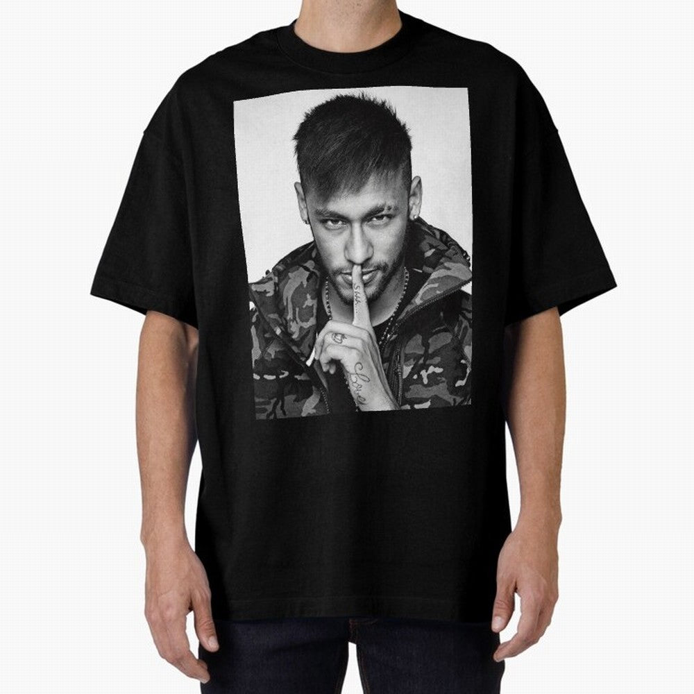 Neymar Art Oversized T-Shirt Feel the Heartbeat of Global Football Passion for FIFA World Cup 2026 USA Canada Mexico, Made for Mbappe and Neymar, France, Goal Celebration Energy, Supporter Heritage, Football Icons and Worldwide Tournament Joy;