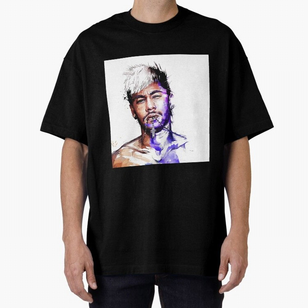 Neymar Style Oversized T-Shirt Enjoy Global Football Passion for FIFA World Cup 2026 USA Canada Mexico, Capturing Messi and Cristiano Ronaldo, Argentina, Soccer Culture, Superstar Moments, National Team Dreams and Competitive Fire; Made for