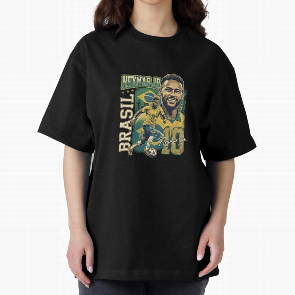 Neymar Jr Brazil Vintage Essential T-Shirt Celebrate the Road through the FIFA World Cup 2026 Journey through Haaland Highlights, Netherlands Pride, Global Supporter Spirit, Legendary Goals, National Colors and Tournament Celebration; Perfect for