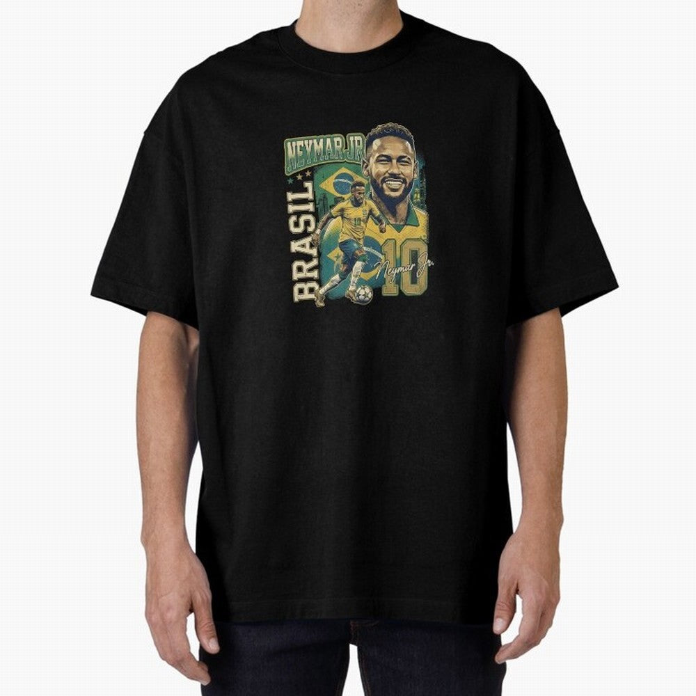 Neymar Jr Brazil Vintage Essential T-Shirt Celebrate the Road through the FIFA World Cup 2026 Journey through Haaland Highlights, Netherlands Pride, Global Supporter Spirit, Legendary Goals, National Colors and Tournament Celebration; Perfect for