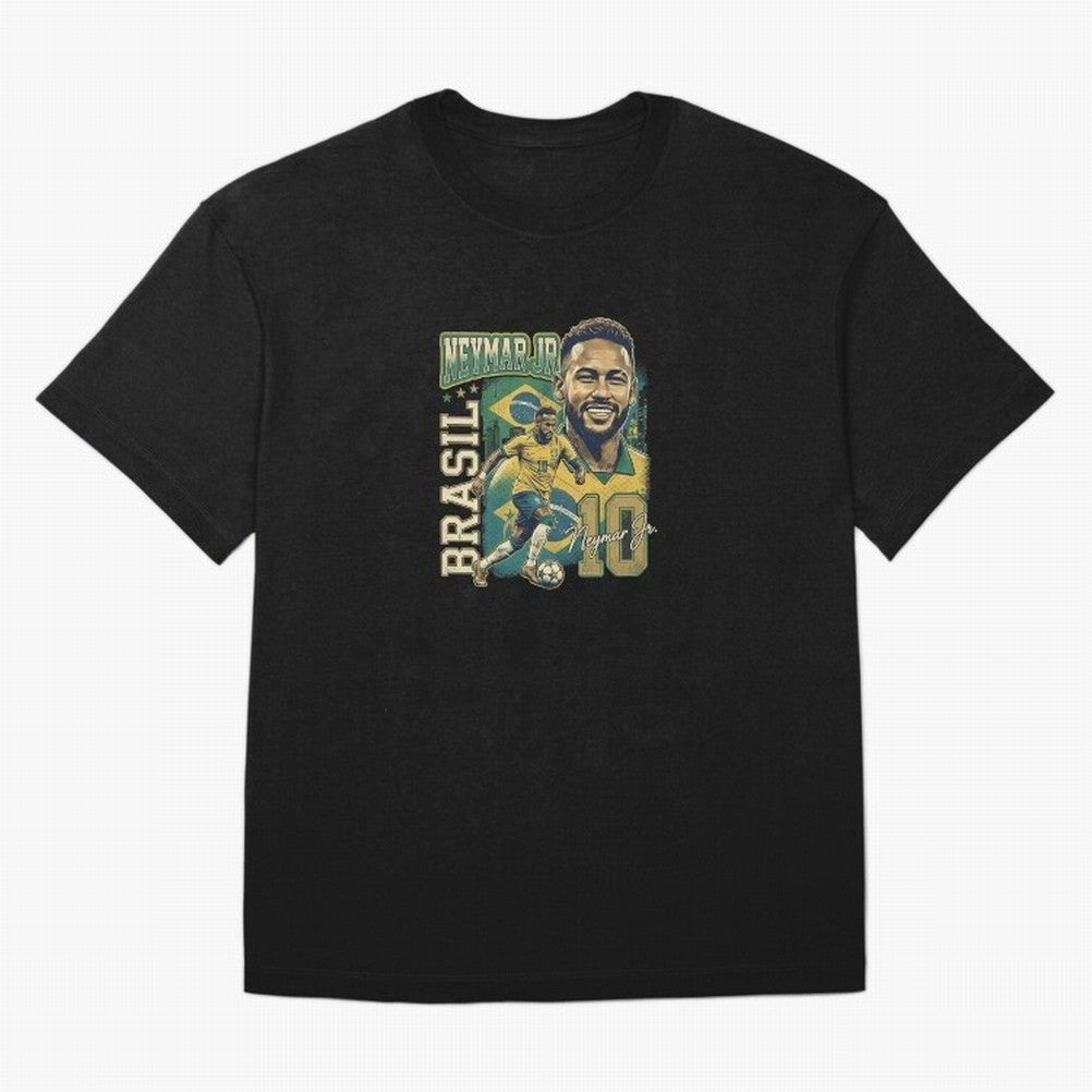 Neymar Jr Brazil Vintage Essential T-Shirt Celebrate the Road through the FIFA World Cup 2026 Journey through Haaland Highlights, Netherlands Pride, Global Supporter Spirit, Legendary Goals, National Colors and Tournament Celebration; Perfect for