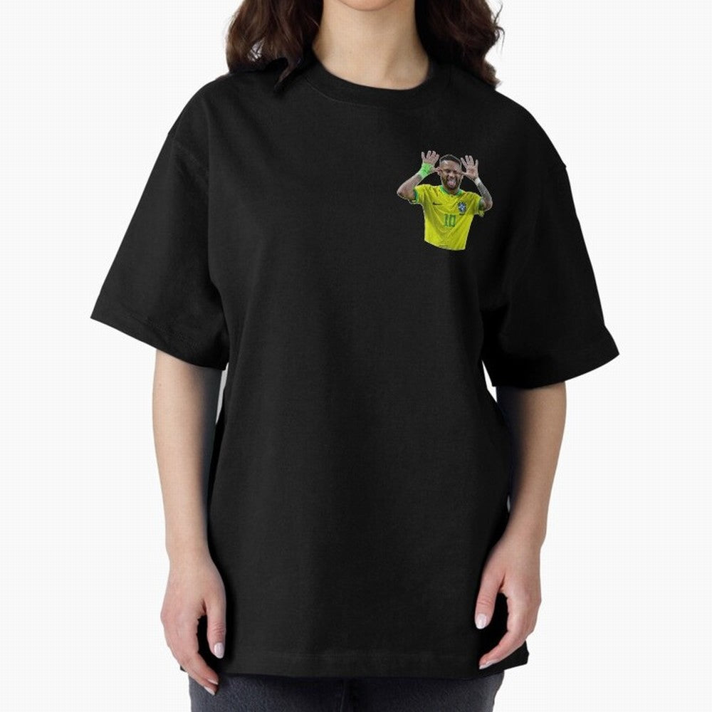 Neymar Oversized T-Shirt Support FIFA World Cup 2026 Group Stage with Messi, Neymar and Mbappe, England Energy, Champion Mindset, Group Stage Buzz, Knockout Tension and Passionate Fan Culture; Perfect for People Who Love Argentina, Brazil, France,