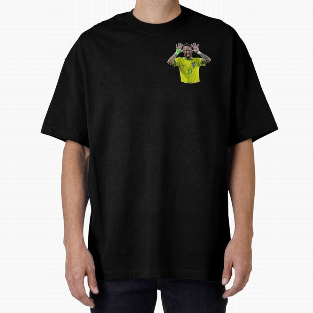 Neymar Oversized T-Shirt Support FIFA World Cup 2026 Group Stage with Messi, Neymar and Mbappe, England Energy, Champion Mindset, Group Stage Buzz, Knockout Tension and Passionate Fan Culture; Perfect for People Who Love Argentina, Brazil, France,