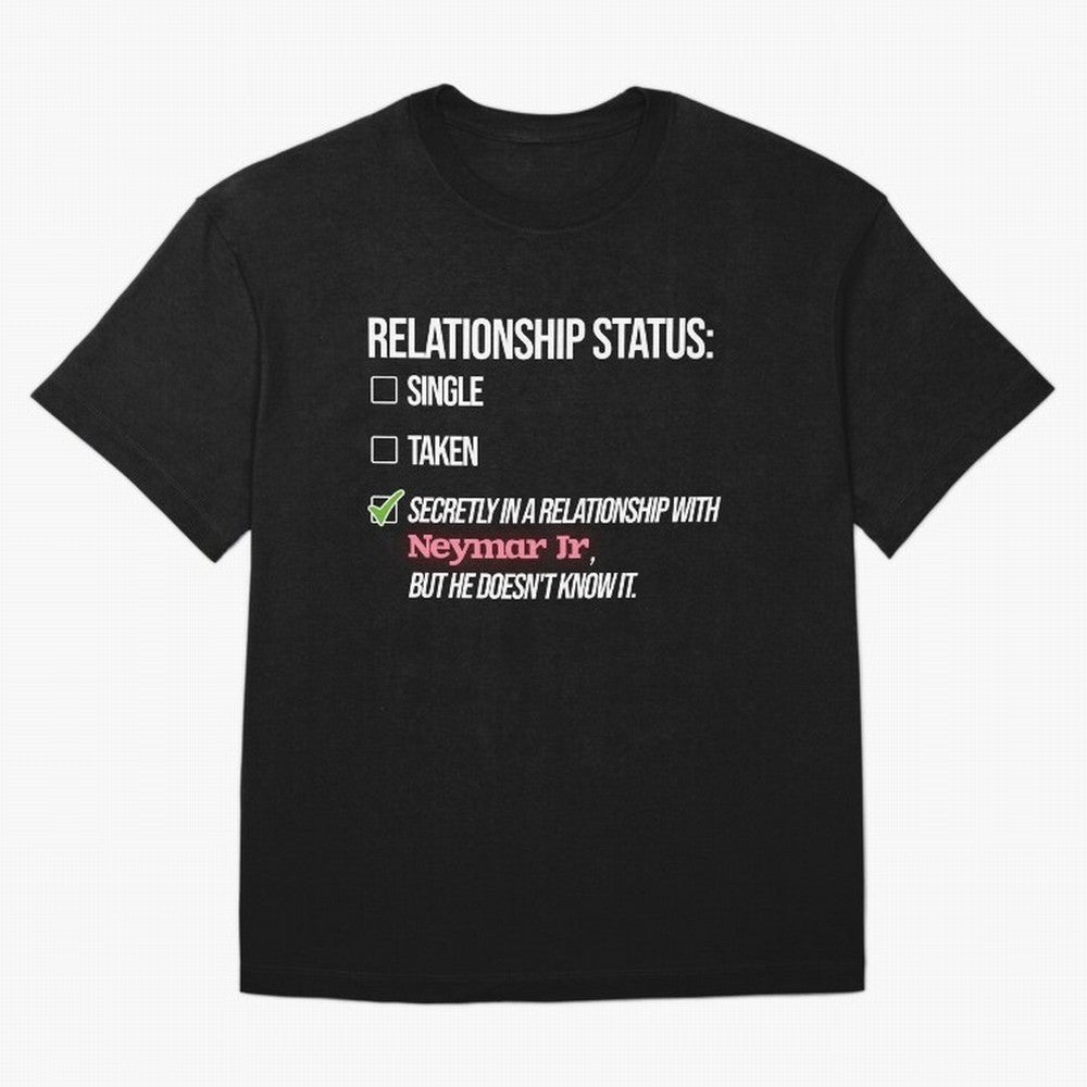 Relationship with Neymar Jr Classic T-Shirt Carry the Colors and Pride of Match Day Hype around FIFA World Cup 2026 USA Canada Mexico, Messi, Neymar and Mbappe, Portugal, Championship Spirit, Famous Goals, Roaring Crowds and International Football