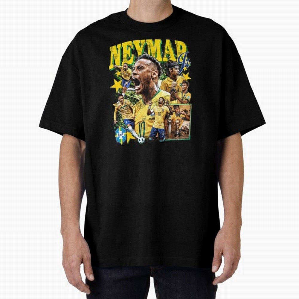 Neymar JR Classic T-Shirt Celebrate National Team Dreams in Global Football Passion for FIFA World Cup 2026, Celebrating Haaland and Mbappe, France and Portugal, Stadium Memories, Football Loyalty, International Chants and Championship Tradition;