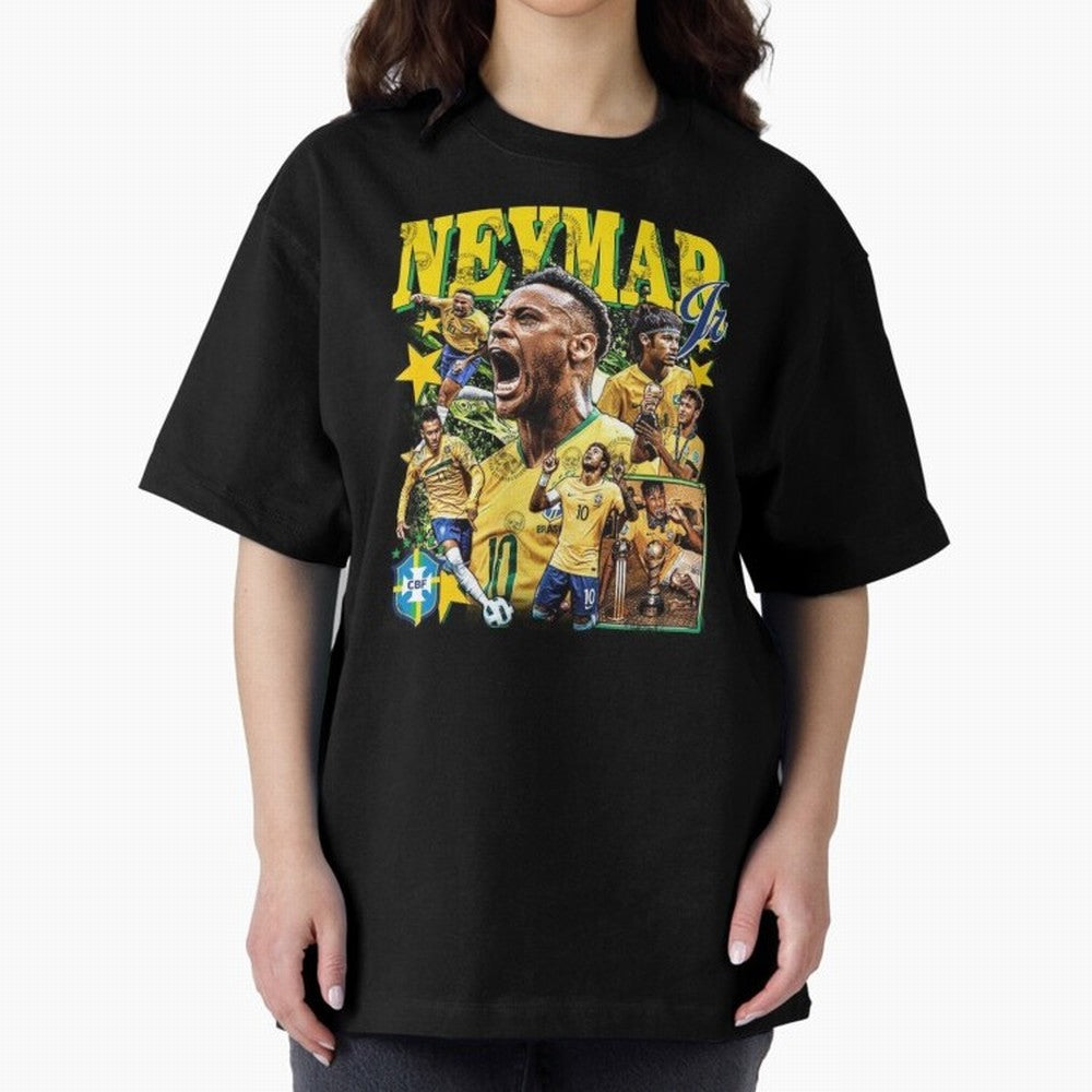 Neymar JR Classic T-Shirt Celebrate National Team Dreams in Global Football Passion for FIFA World Cup 2026, Celebrating Haaland and Mbappe, France and Portugal, Stadium Memories, Football Loyalty, International Chants and Championship Tradition;