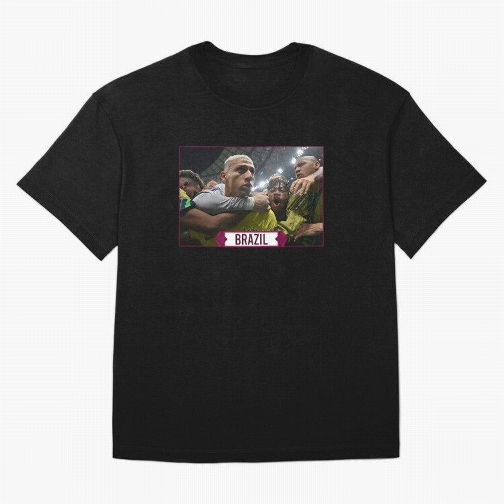 Brazil World Cup Oversized T-Shirt Upgrade the FIFA World Cup 2026 Journey through Messi, CR7 and Mbappe Highlights, Netherlands Pride, Stadium Chants, National Pride, Trophy Dreams and Unforgettable Football Memories; Great for Supporters Who Love